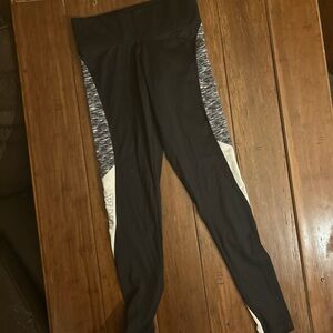 Victoria's Secret Black and Gray Leggings